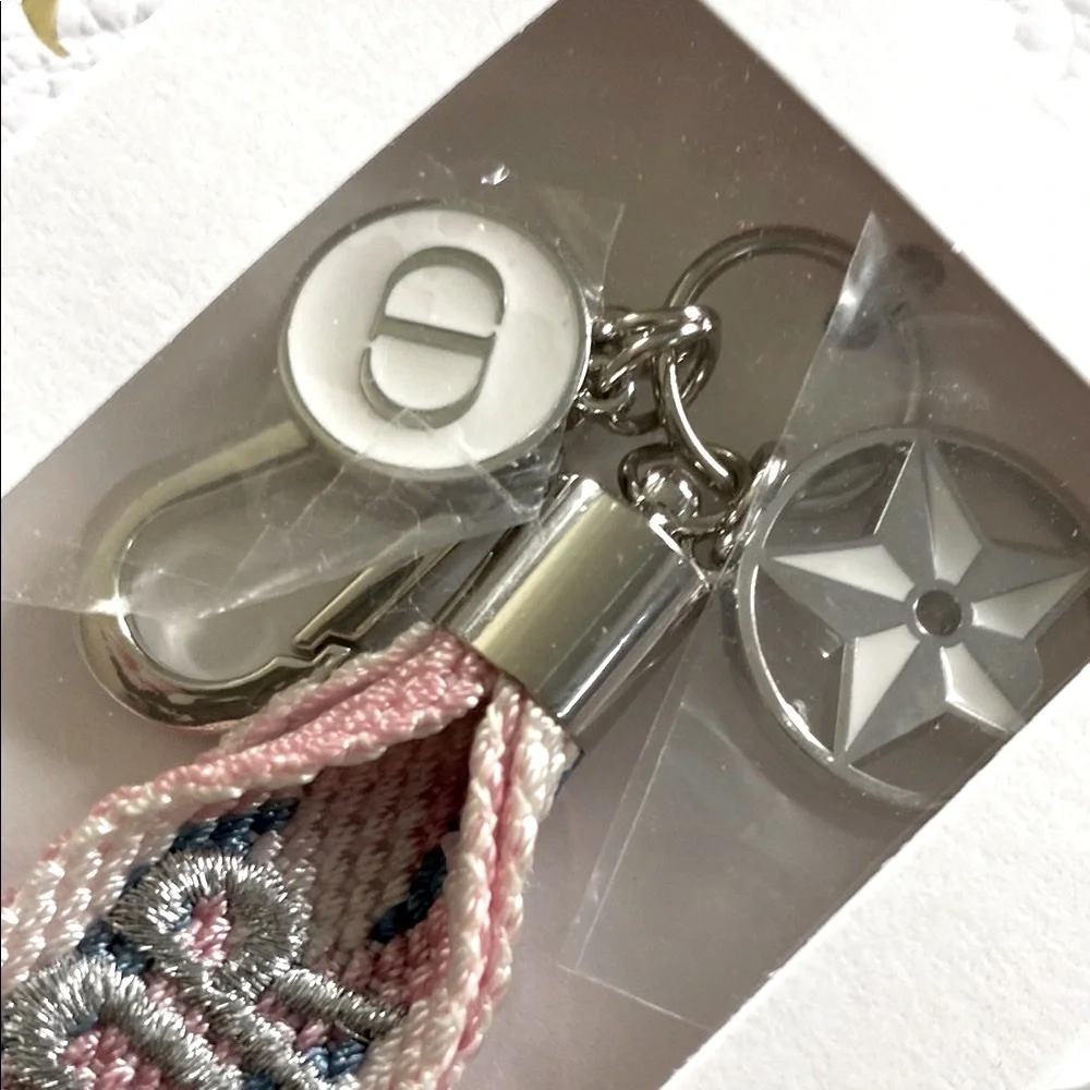 Dior Pink and Blue Key Holder - Picture 5 of 7